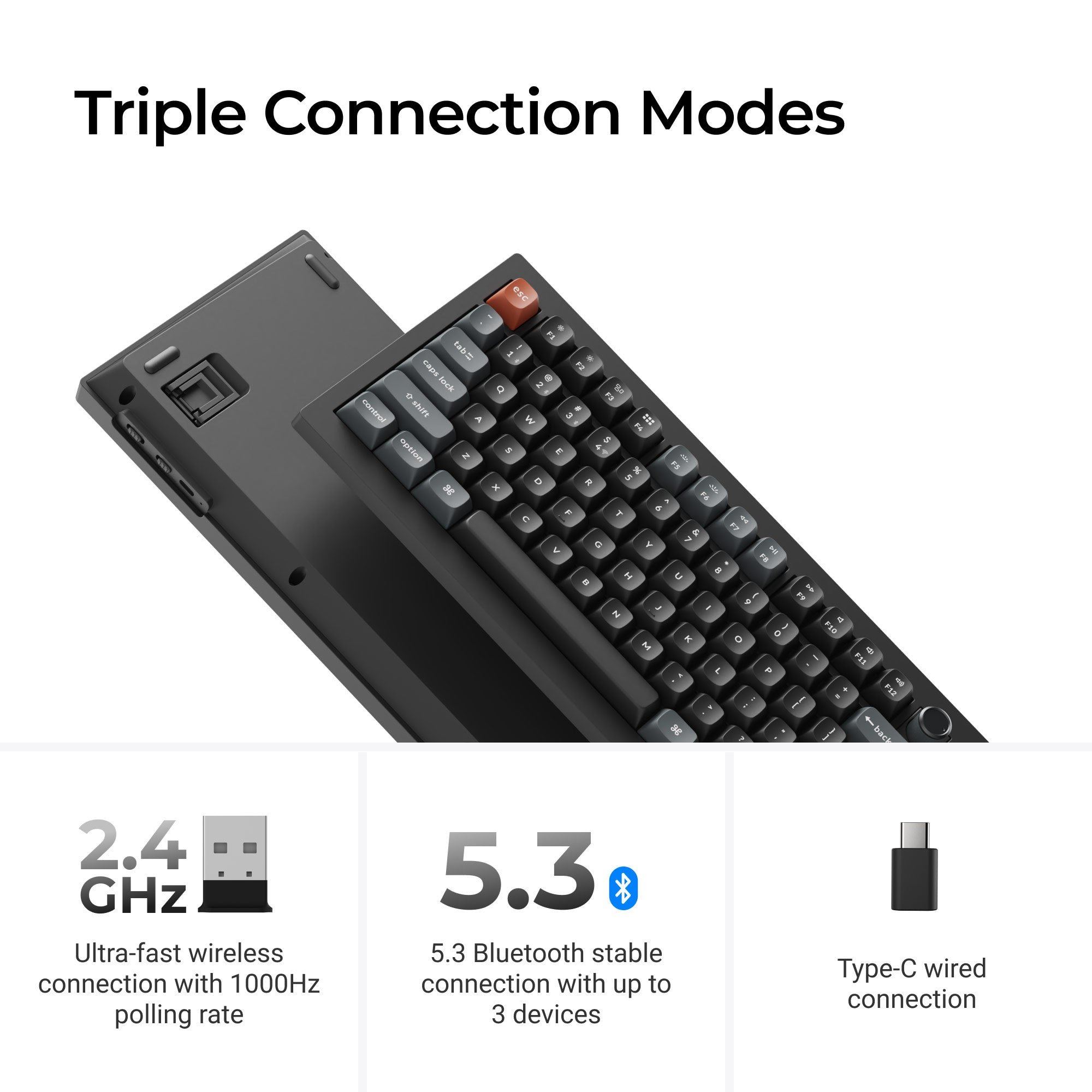 Keychron V6 Ultra 8K Wireless Custom Mechanical Keyboard